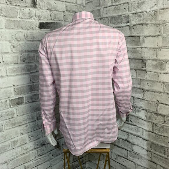 Kenneth Cole Reaction Slim Fit Checkered Print Dress Shirt - Picture 5 of 13